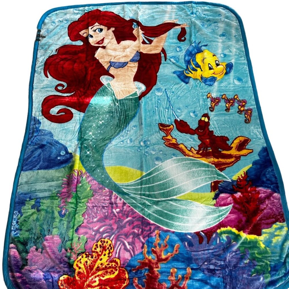 TT Ariel Litte Mermaid 40x50" Plush Throw Blanket